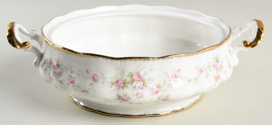 Victoriana Rose (Elizabeth Shape) Round Vegetable No Lid by Royal Albert-1