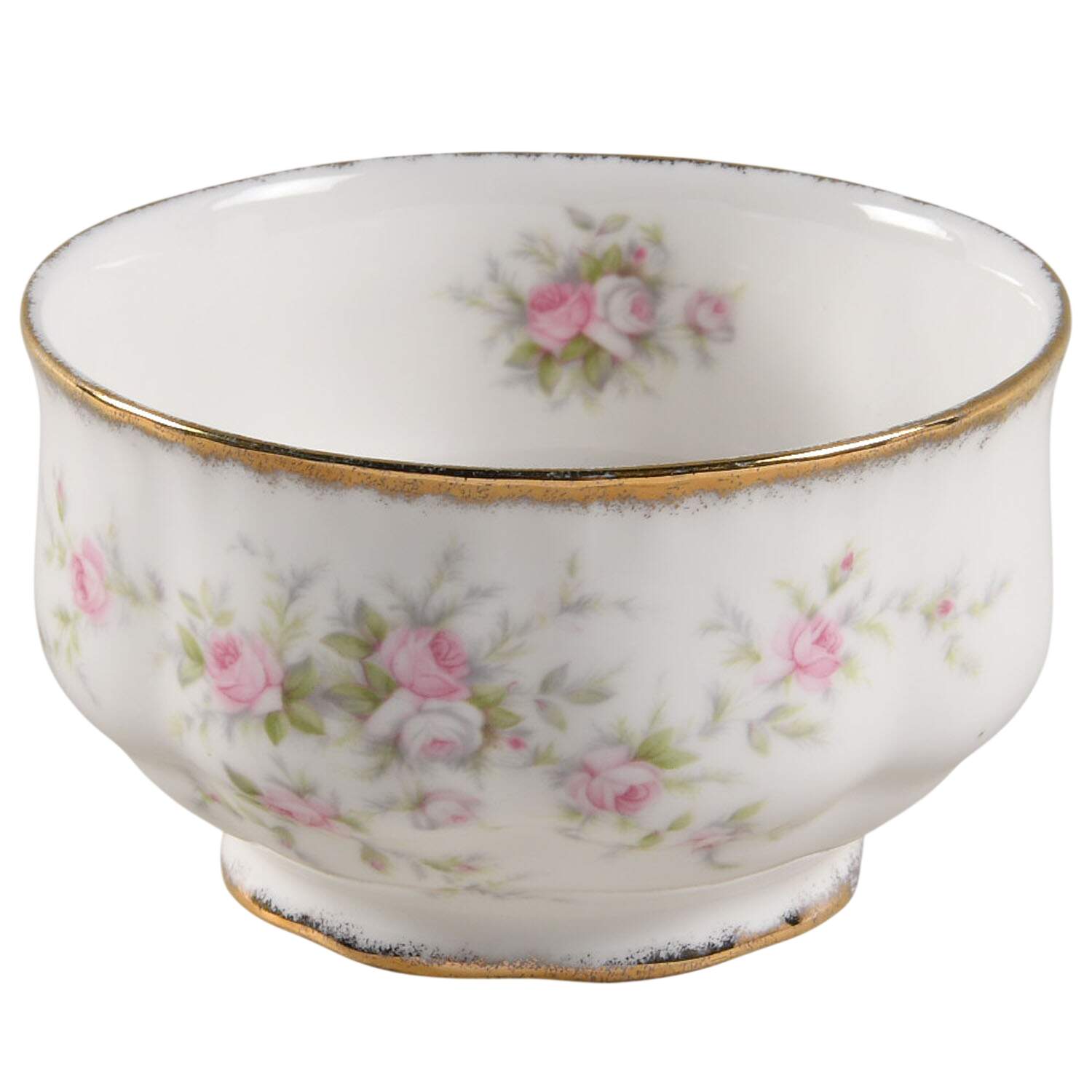 Victoriana Rose (Elizabeth Shape) Mini Open Sugar Bowl by Royal Albert-1