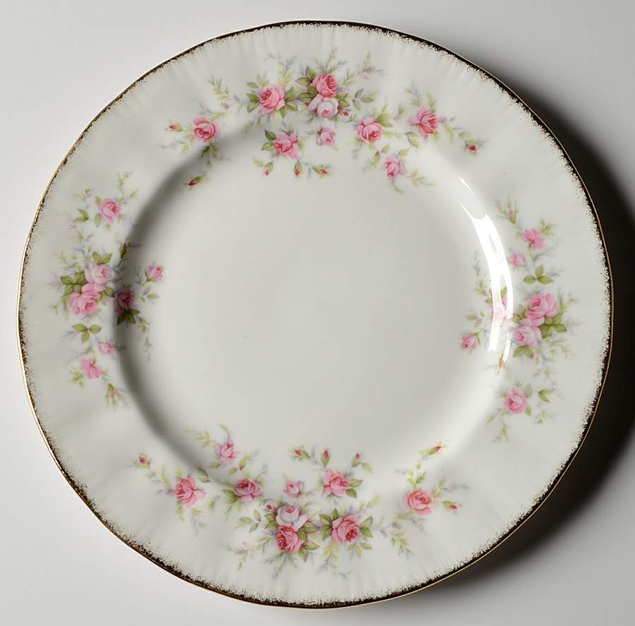 Victoriana Rose (Elizabeth Shape) Salad Plate by Royal Albert-1