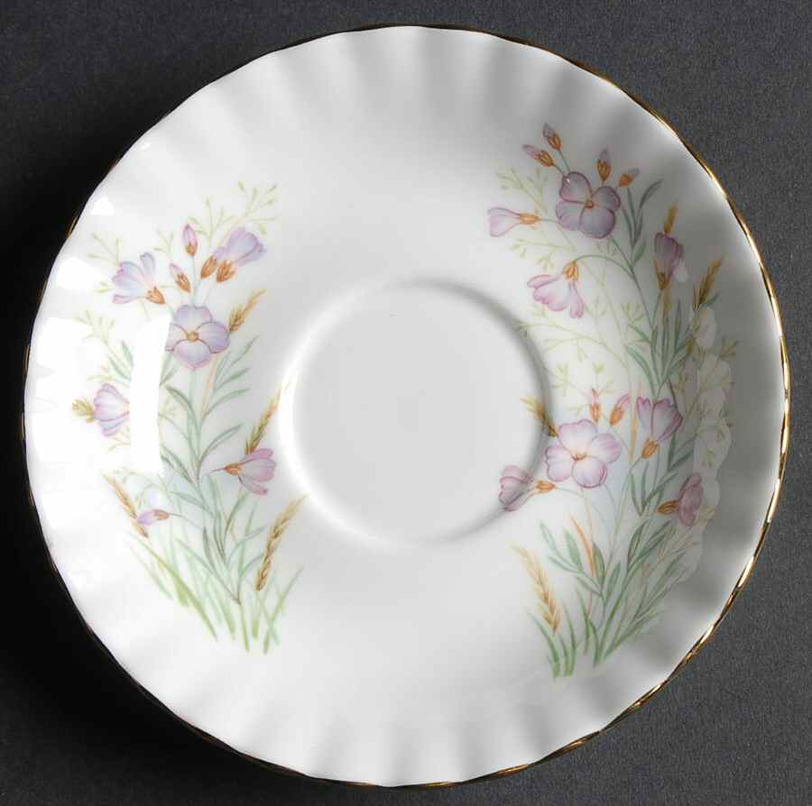 Wild Flower of The Month Saucer for Footed Cup by Royal Albert-1