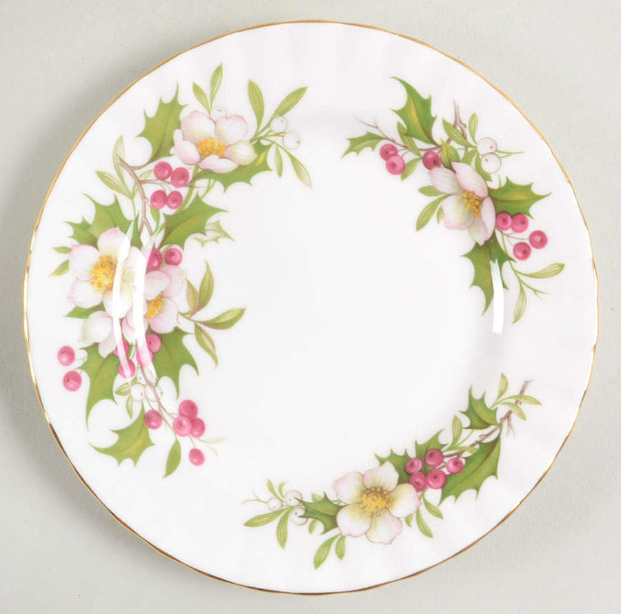 Winter Garden Bread & Butter Plate by Royal Albert-1