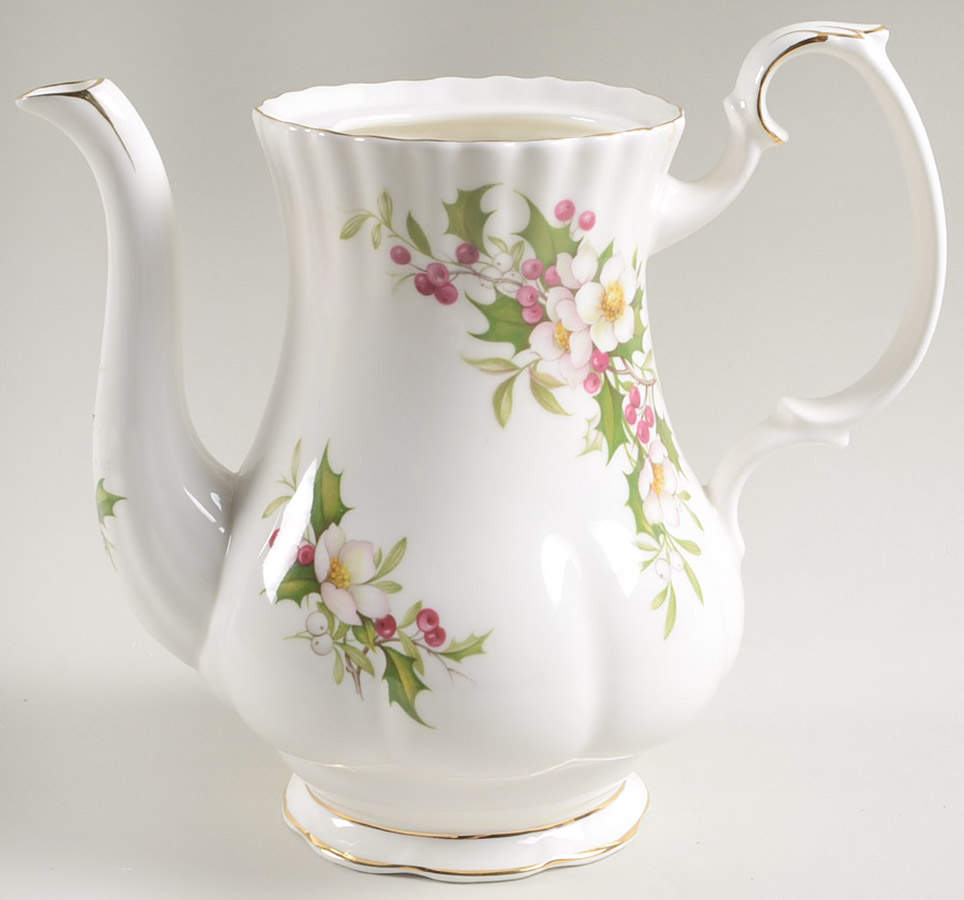 Winter Garden Coffee Pot No Lid by Royal Albert-1