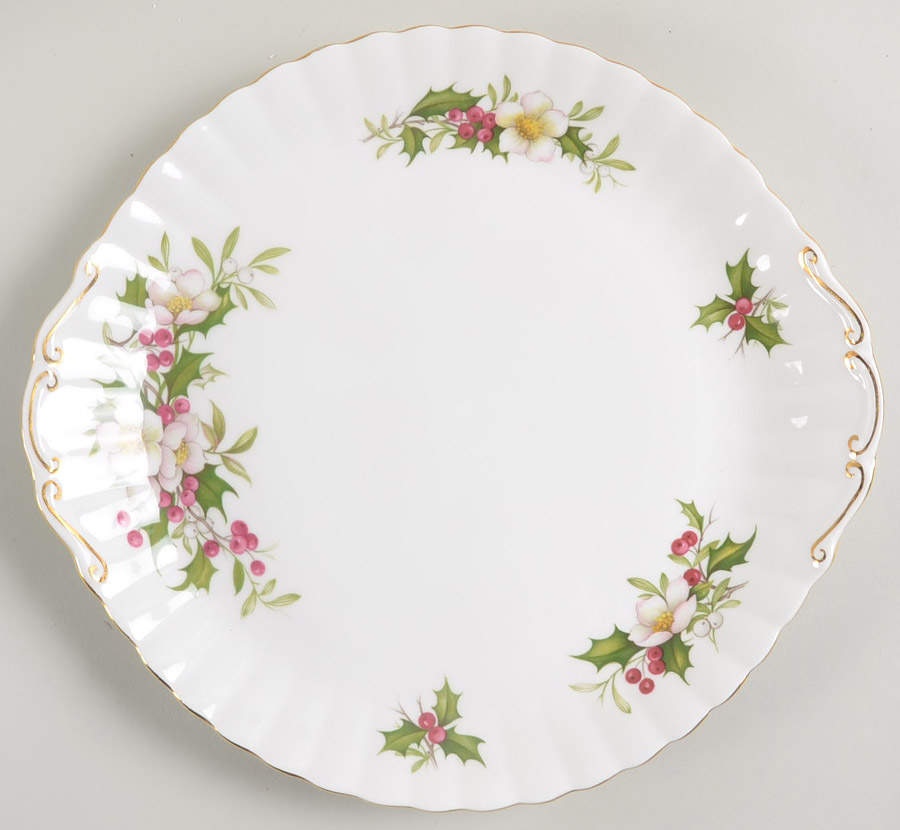 Winter Garden Handled Cake Plate by Royal Albert-1