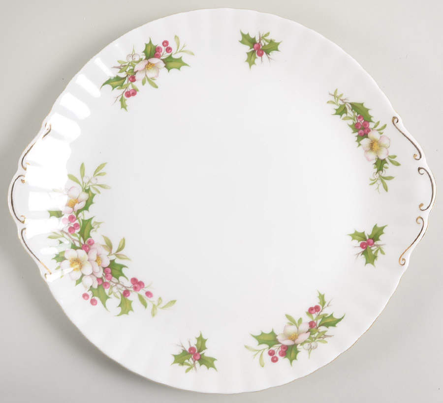 Winter Garden Large Handled Cake Plate by Royal Albert-1