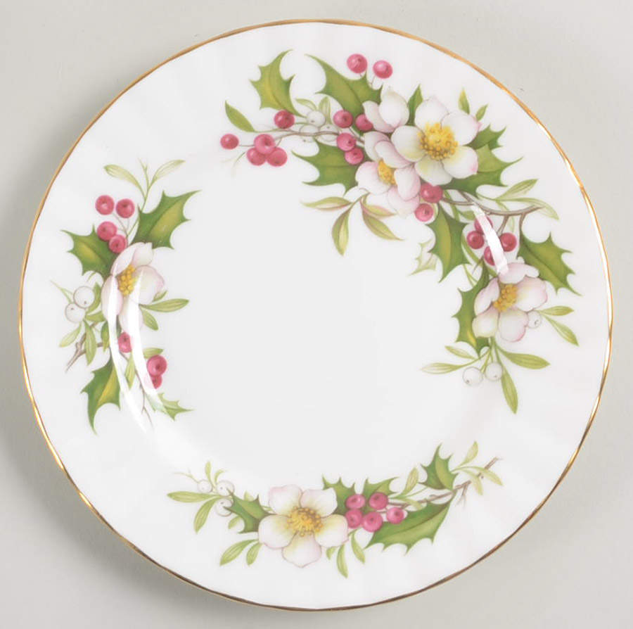 Winter Garden Bread & Butter Plate by Royal Albert-1