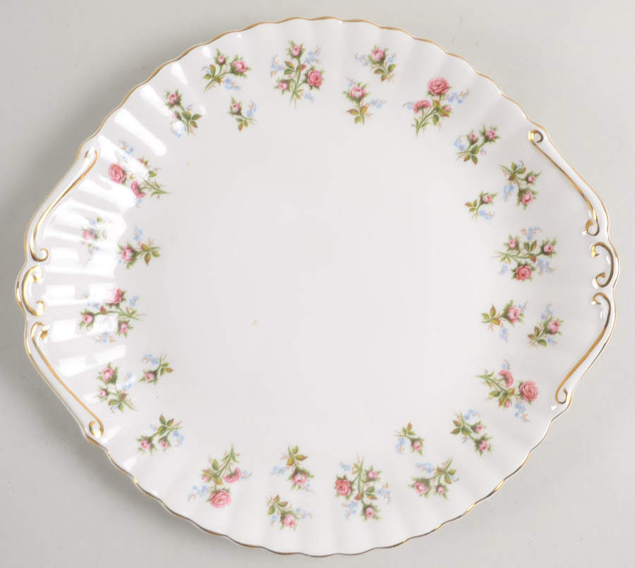 Winsome (White Background) Handled Cake Plate by Royal Albert-1
