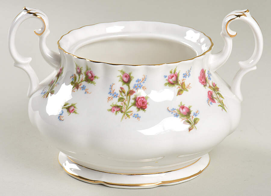 Winsome (White Background) Sugar Bowl No Lid by Royal Albert-1