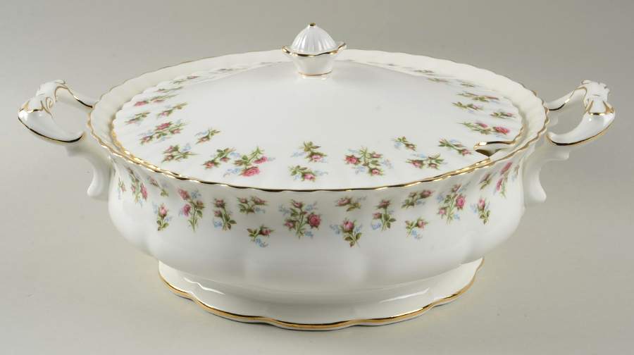 Winsome (White Background) Tureen &  Lid by Royal Albert-1