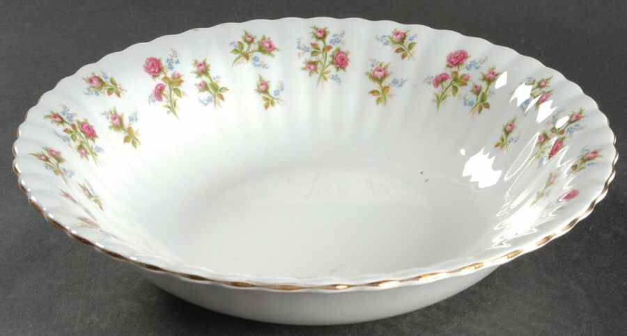 Winsome (White Background) 9" Round Vegetable Bowl by Royal Albert-1