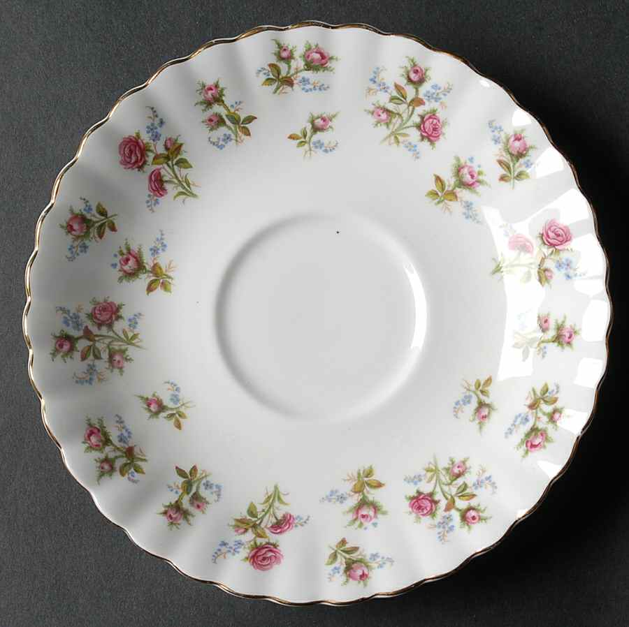 Winsome (White Background) Saucer for Cream Soup Bowl by Royal Albert-1