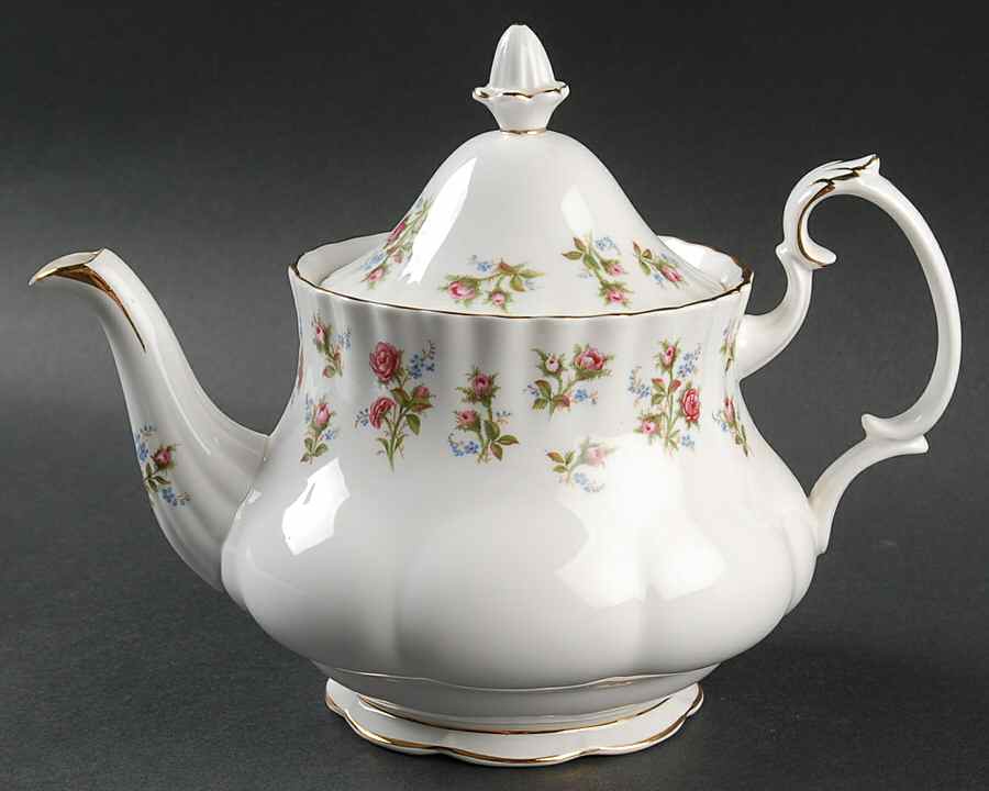 Winsome (White Background) Small Teapot & Lid by Royal Albert-1