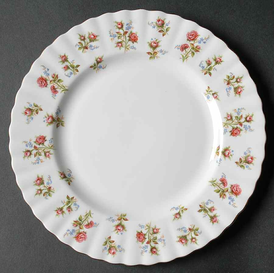 Winsome (White Background) Salad Plate by Royal Albert-1