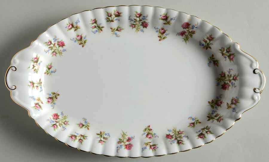 Winsome (White Background) Tray for Creamer & Open Sugar by Royal Albert-1