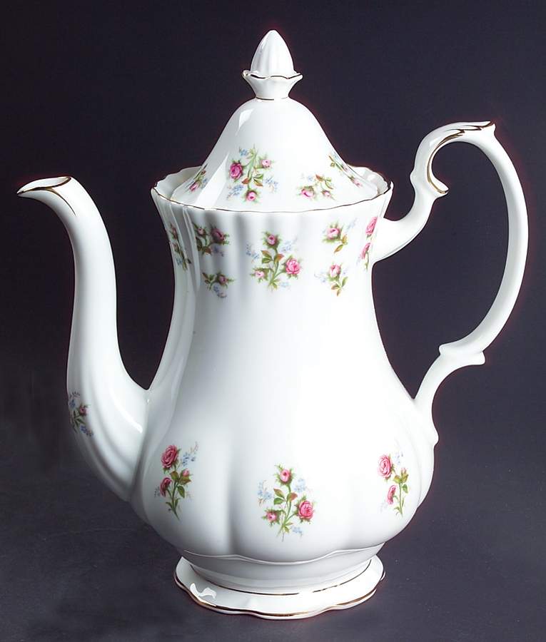 Winsome (White Background) Coffee Pot & Lid by Royal Albert-1