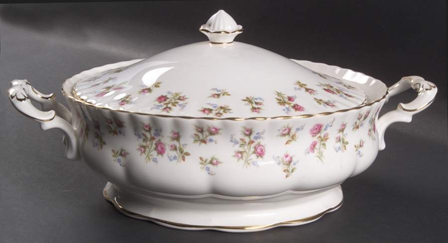 Winsome (White Background) Round Covered Vegetable by Royal Albert-1