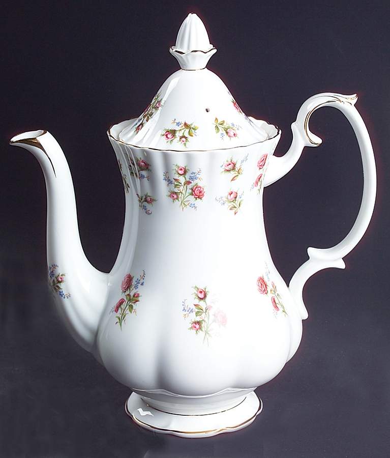 Winsome (White Background) Small Coffee Pot & Lid by Royal Albert-1
