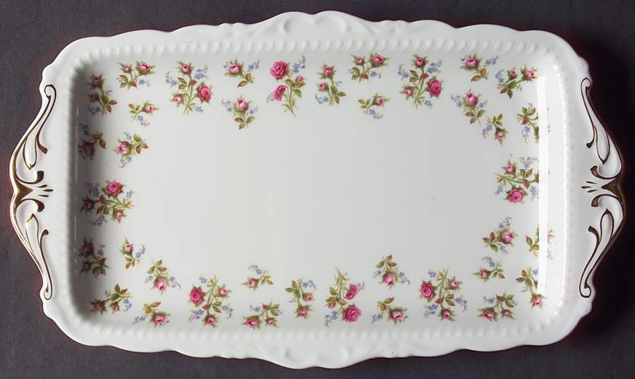 Winsome (White Background) Large Sandwich Tray by Royal Albert-1