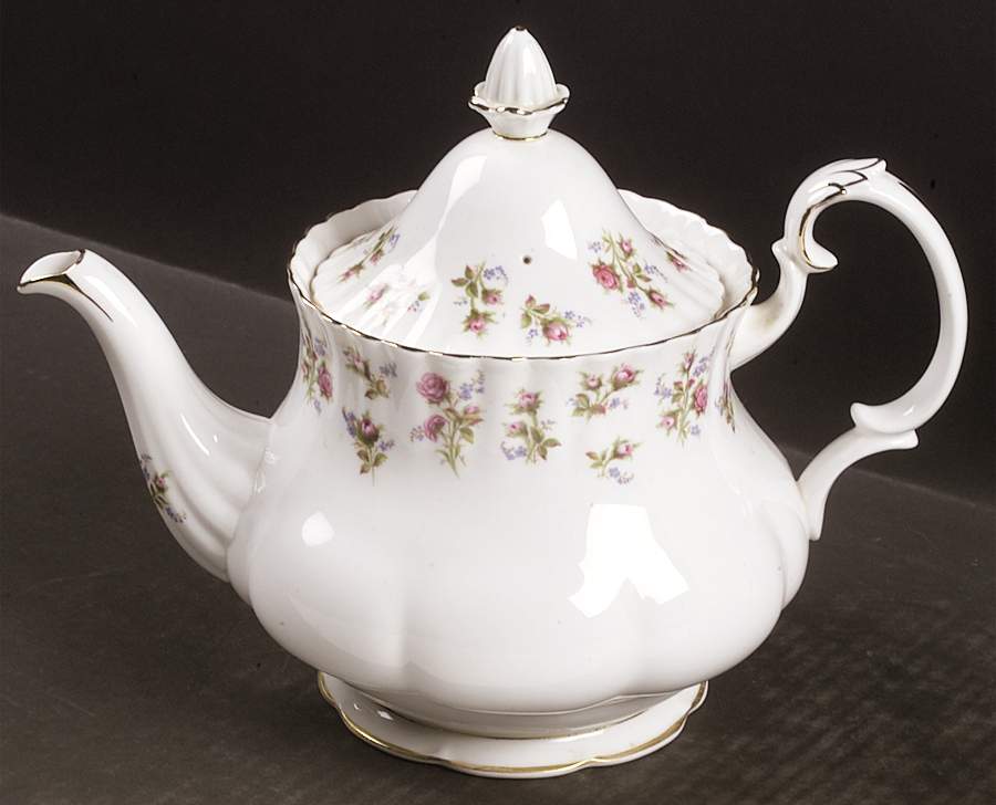 Winsome (White Background) Teapot & Lid by Royal Albert-1