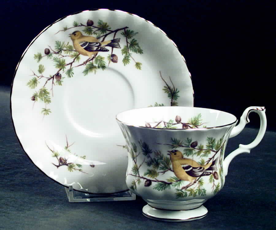 Woodland Series Footed Cup & Saucer Set by Royal Albert-1