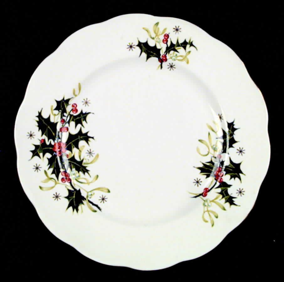 Yuletide (Scalloped) Salad Plate by Royal Albert-1
