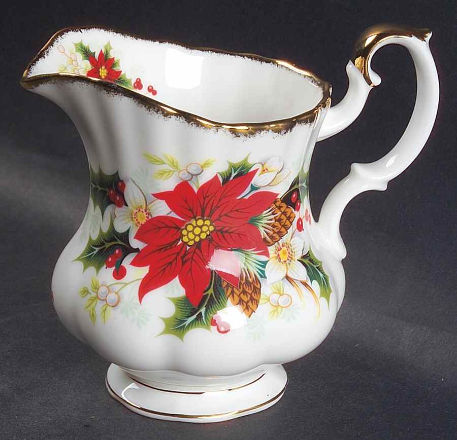 Yuletide (Fluted and Ribbed) Creamer by Royal Albert-1