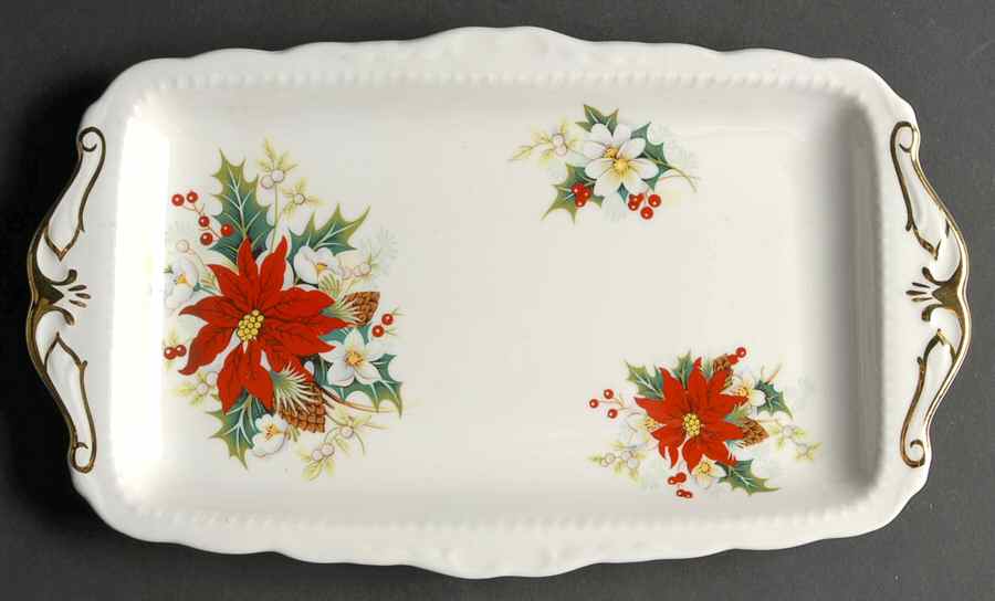 Yuletide (Fluted and Ribbed) Large Sandwich Tray by Royal Albert-1