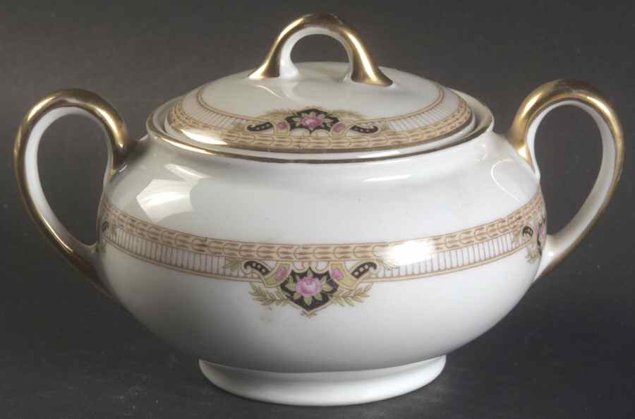 Belmont Sugar Bowl & Lid by Royal Bayreuth-1