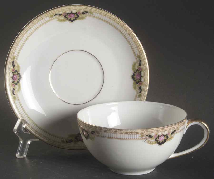 Belmont Flat Cup & Saucer Set by Royal Bayreuth-1