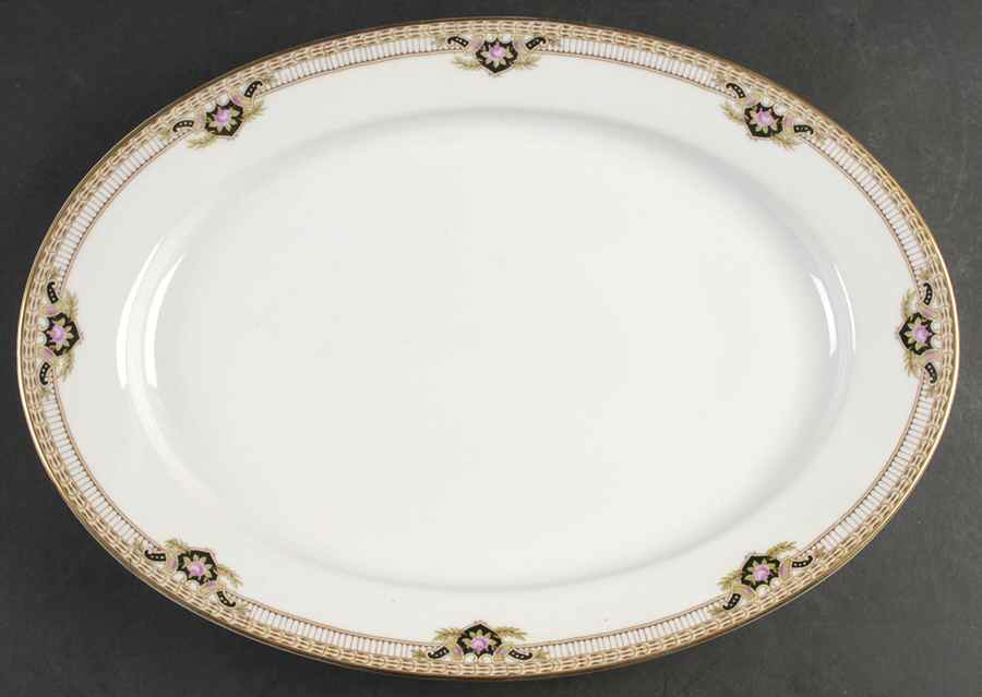 Belmont 16" Oval Serving Platter by Royal Bayreuth-1