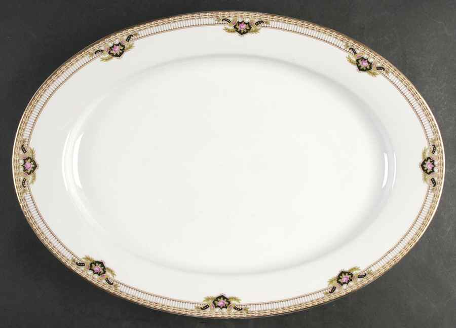 Belmont 18" Oval Serving Platter by Royal Bayreuth-1