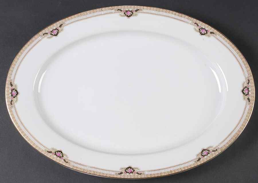 Belmont 14" Oval Serving Platter by Royal Bayreuth-1