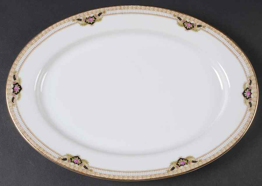 Belmont 12" Oval Serving Platter by Royal Bayreuth-1