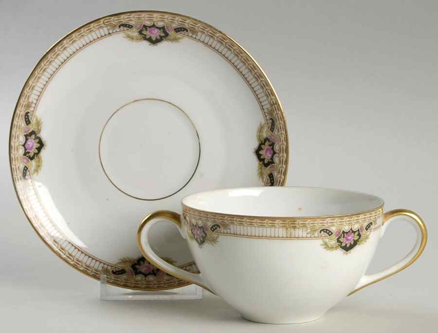 Belmont Flat Bouillon Cup & Saucer by Royal Bayreuth-1