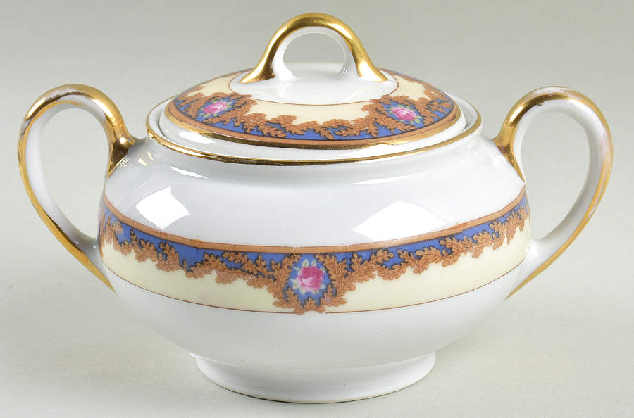 Beverly Sugar Bowl & Lid by Royal Bayreuth-1
