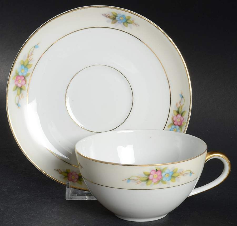 Chicago Flat Cup & Saucer Set by Royal Bayreuth-1