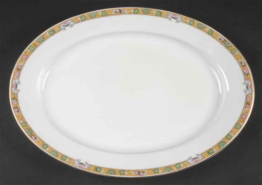 The Dover 16" Oval Serving Platter by Royal Bayreuth-1