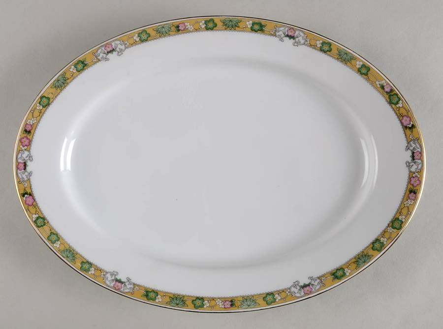 The Dover 11" Oval Serving Platter by Royal Bayreuth-1