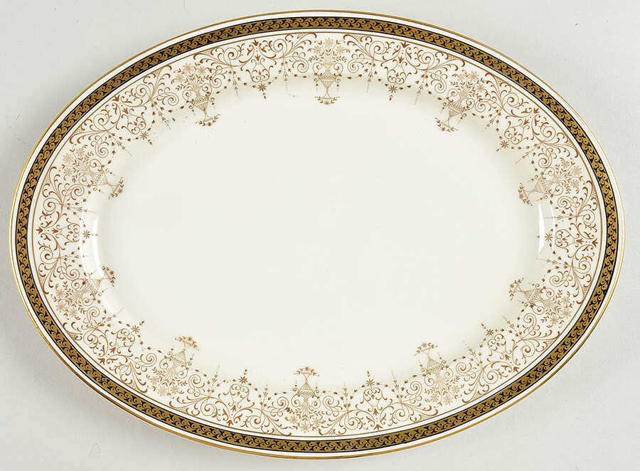 Empress Jesephine 12" Oval Serving Platter by Royal Bayreuth-1
