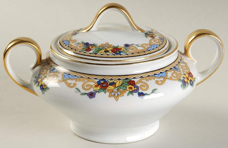 Fairmount Sugar Bowl & Lid by Royal Bayreuth-1