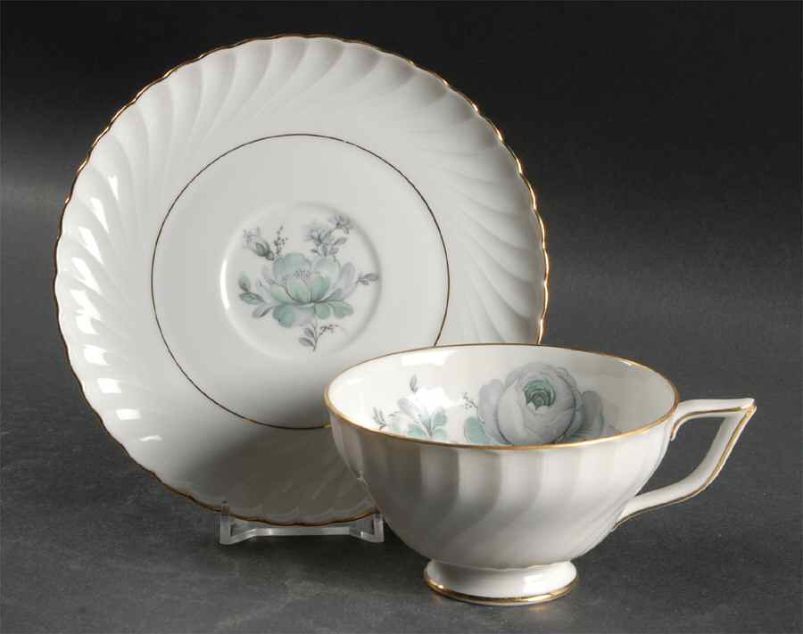 First Love Footed Cup & Saucer Set by Royal Bayreuth-1