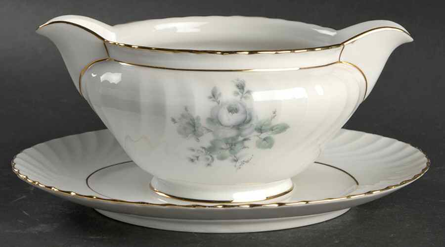 First Love Gravy Boat with Attached Underplate by Royal Bayreuth-1