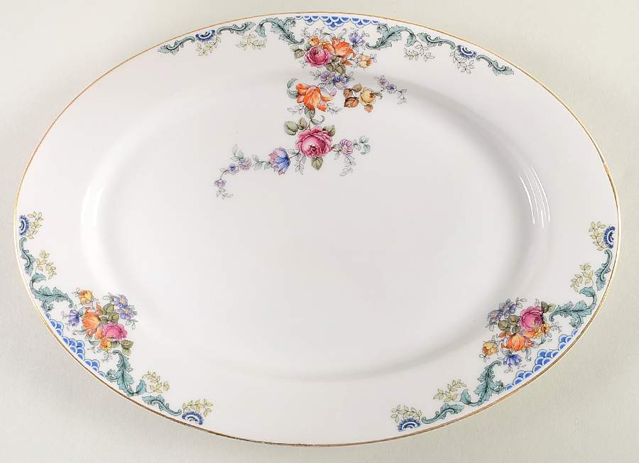 Franklin 11" Oval Serving Platter by Royal Bayreuth-1