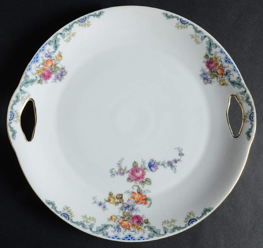 Franklin Handled Cake Plate by Royal Bayreuth-1