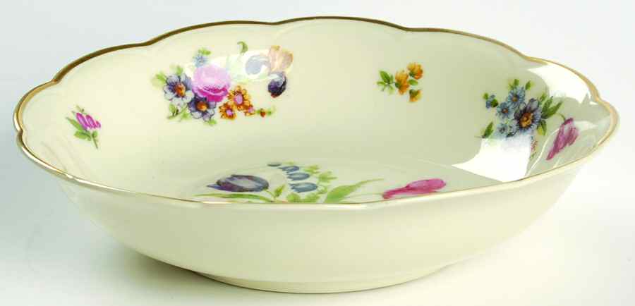 Garden Flowers Fruit/Dessert (Sauce) Bowl by Royal Bayreuth-1