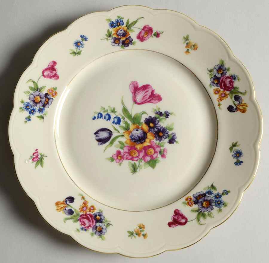 Garden Flowers Salad Plate by Royal Bayreuth-1