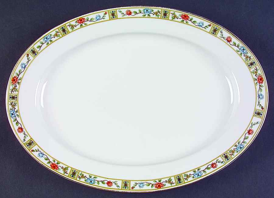 ROB12 14" Oval Serving Platter by Royal Bayreuth-1