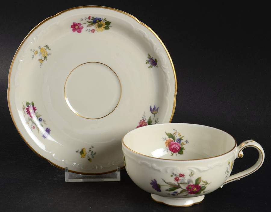 ROB28 Footed Cup & Saucer Set by Royal Bayreuth-1