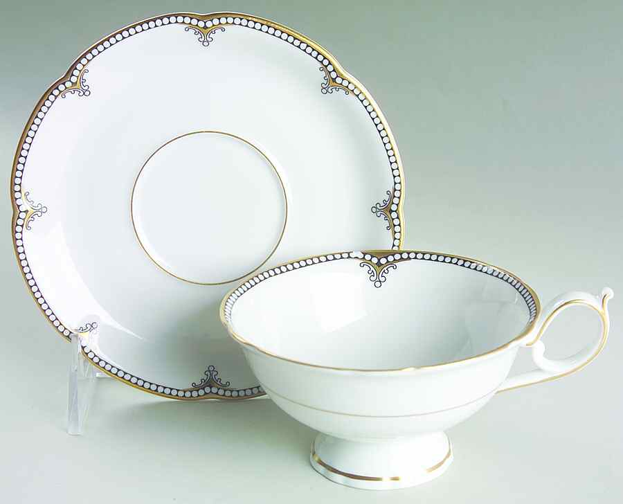 ROB34 Footed Cup & Saucer Set by Royal Bayreuth-1