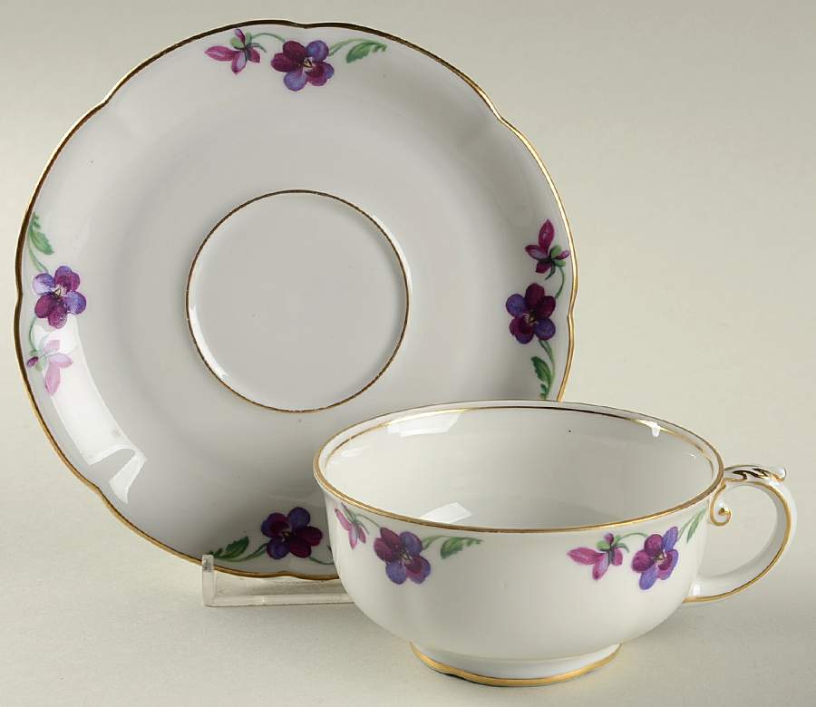 ROB6 Footed Cup & Saucer Set by Royal Bayreuth-1