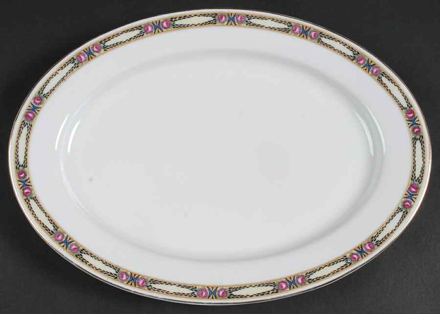 ROB72 12" Oval Serving Platter by Royal Bayreuth-1
